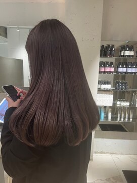 ラミ(L'ami) 【矢後あやこ】大人かわいいロブヘア/深みチョコレートブラウン