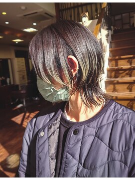 ヘアモード カクテル マッシュウルフ　【ニシヤマ　ミホ】