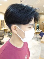 ヒート トウキョウ 目黒店(HEAT TOKYO)&nbsp;ツイスパセンターパートマッシュ波巻きダウンパーマメンズ目黒