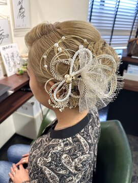 オプ アート(Op Art) オシャレな和装ヘアセット