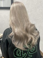 ロウル 渋谷(LOWRL)&nbsp;ホワイトグレージュカラー/ケアブリーチ/ダブルカラー