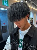 ツイストスパイラルパーマ×ウルフ