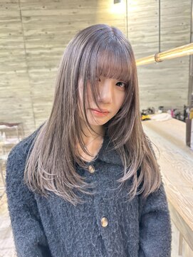 ヲタク 渋谷 代官山 恵比寿(wotaku.) シルバーベージュ／ダブルカラー／ケアブリーチ／ブリーチ1回