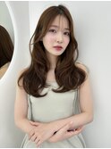 大人可愛いくびれヘア＊レイヤーカット/小顔前髪顔周りカット