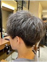 アトレ 南堀江店(attrait)&nbsp;ブリーチメンズグレージュマッシュ