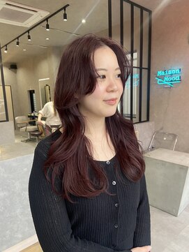 ムード カナザワ(mood kanazawa) 20代/30代/レイヤーカット/レッドカラー