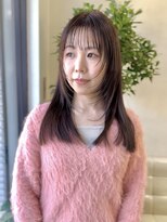 ハヤシ(HAYASHI) 春カラーくすみベージュ似合わせカット顔まわりロングレイヤー
