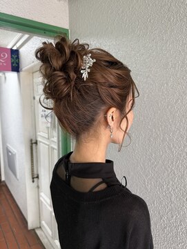 ヘアセットサロン アッシュ 神戸三宮(Ash) お団子ヘア