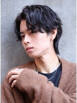 ロンド ローガン 名駅(Lond LOGAN)&nbsp;波巻きフェザーパーマで無造作シャドウパーマ風に！29