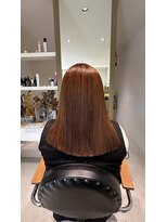 スリー(THREE)&nbsp;ワイトグレージュ/デジタルパーマ/チェリーブラウン/蟹江