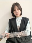 暗めカラー/ボブ/顔周り/前髪/レイヤー/髪質改善/縮毛矯正/銀座
