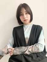 エンス 銀座(Ence)&nbsp;暗めカラー/ボブ/顔周り/前髪/レイヤー/髪質改善/縮毛矯正/銀座