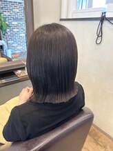 ヘアーブランドジン パルト(HAIR BRAND Jin Palt)&nbsp;#髪質改善カラー#くびれボブ#オリーブカラー