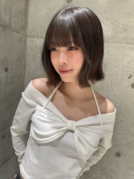 ロンドルピナス 小倉(Lond Lupinus) ミディアムヘア暗めカラー/デザインカラー/フェイスフレーミング