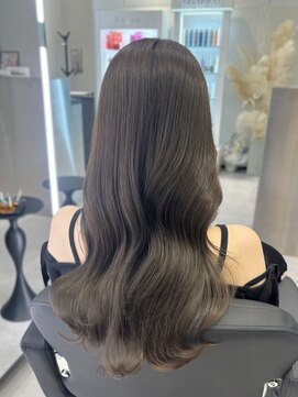 ブリーチなしダブルカラー☆オリーブグリーン☆20代30代40代