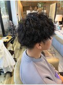 メンズパーマ　ツイストスパイラル