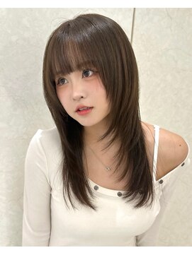 アイトーキョーエス 渋谷(AI TOKYO S) 着物ヘア/ダークアッシュ/ミディアムレイヤーカット/渋谷