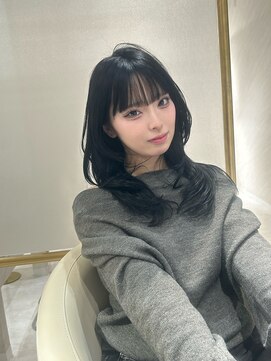 ミヨン 京橋店(miyon) 韓国レイヤーカット×暗髪カラー×髪質改善