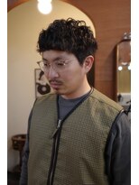 エディ(Edy)&nbsp;メンズスペインカールケアパーマ刈り上げ眉毛カット外国人風岡山