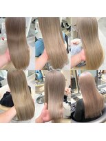 ロンドシェリ 仙台(Lond Cheri)&nbsp;ケアブリーチダブルカラーハイトーンデザインカラー仙台前髪学割
