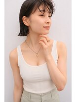 ドロップ(drop) 大人の外ハネ切りっぱなしボブ