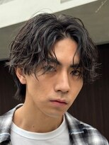 フィフス 札幌大通(fifth)&nbsp;無造作シャドウパーマの王道センターパートスタイル◎