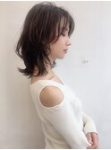 [アフロート鎌倉]くびれレイヤーウルフマッシュミディ