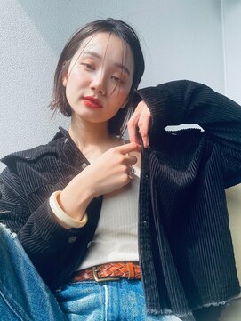 アメリ 新宿(Ameri) Ameri 透け感ミディ　イルミナカラー　【新宿】