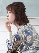 オーブ ヘアー グロー 橋本店(AUBE HAIR grawe)&nbsp;【AUBE HAIR】編み込み_ハーフアップ