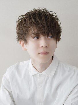 アトリエイトワ(atelier ittowa) スパイキーショート/ブルーブラック/フェザーパーマ/48