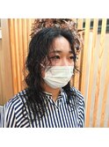 夏にオススメのロングウェーブパーマ