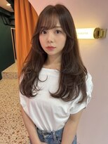 ボタン シブヤ(VOTAN SHIBUYA) 顔まわりレイヤーカット/ワンカールで決まる/韓国ヘア