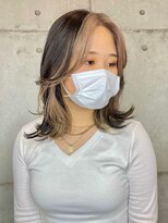 マックス フォー ヘアー(MAX FOR HAIR) ミディアムレイヤー×顔周りハイライト◎