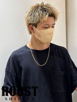 ルースト 渋谷店(ROOST) スパイキーショート×ミルクティーベージュ