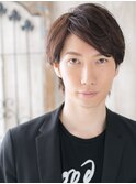 20代30代斜めバング清潔感ビジネスメンズショートf戸田公園