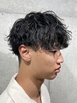 ブルニール 心斎橋(BLEUNIR)&nbsp;ツイストスパイラル　無造作　マッシュ　心斎橋メンズパーマ