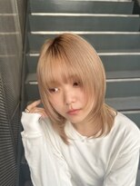 サロウィン 新宿三丁目(SALOWIN) 青木／ナチュラルミディアムウルフレイヤー/10代20代30代新宿