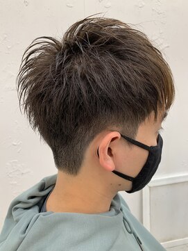 ロミーオム 本厚木(ROMMY. Homme) 刈り上げツーブロック王道マッシュショートメンズヘア