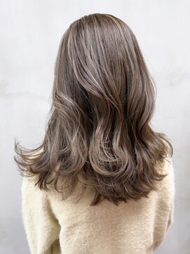 アルバム 銀座(ALBUM GINZA) マロンベージュ似合わせカットフェミニンロング_ba539041