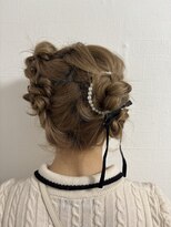 ルナ 深沢店(LUNA)&nbsp;アクセサリーが映えるアップアレンジ