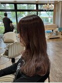 大人可愛い20代30代40代カラー/セミロング/宮崎