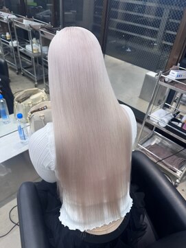 ペレ 栄店(PELE) ホワイトグレージュ/デジタルパーマ/チェリーブラウン/栄