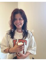 フェンスター(Fenster)&nbsp;ウェーブパーマ/レッド/ボルドー