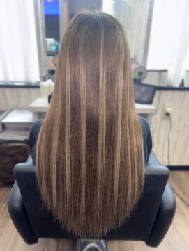 ネクサス 心斎橋(Nexus) 心斎橋/くびれヘア/シールエクステ/デザインカラー/ハイトーン