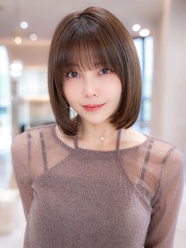 ケアリー プレナ海浜幕張(Carelly) デザインカラー/レイヤーカット/ウェットヘア/オリーブベージュ