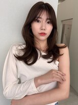 ソヨン 船橋店(SOYON)&nbsp;《SOYON》セミロングレイヤー　垢抜けカット 顔周りレイヤー