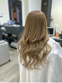 プルエクステで叶える！胸下ロング透明感ベージュ☆
