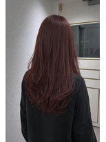 エマ(emma)&nbsp;ナチュラルレイヤーロング☆ラズベリーブラウン