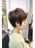 くせ毛を活かす　ピクシーカット　ショート　平塚