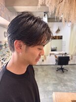 メロウ(mellow)&nbsp;刈り上げないセンターパート★毛流れパーマ